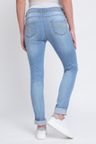 Джинсы для беременных (SLIM) 08840 синий