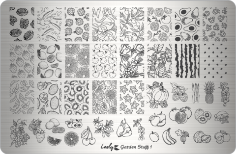 LESLY Пластина для стемпинга Garden Stuff