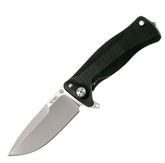 Фото Нож складной LionSteel SR11A BS, сталь Uddeholm Sleipner®, рукоять алюминий (Black Solid® Aluminum)