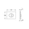 GROHE Skate Air 38506P00 Клавиша смыва для унитаза