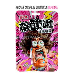 Карамель кислая Too Sour вкус персик 22 г