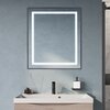 BelBagno Kraft SPC-KRAFT-800-800-SENS-AL Зеркало со встроенным светильником и сенсорным выключателем, цвет: серый