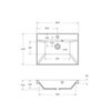 BelBagno BB600/450-LV-MR-AST Раковина из искусственного мрамора, 60x45, цвет: белый