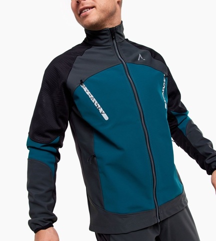 Мужская тренировочная лыжная куртка Arswear Softshell Pro зеленая
