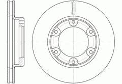 Диск тормозной вентилируемый G-brake  GR-02203