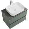 BelBagno KRAFT-700-2C-SO-VO База под раковину подвесная с фрезерованными ручками по всей длине фасада с двумя выкатн. ящ., Еловый Мат., 700x455x500