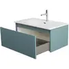 BelBagno UNO-800-1C-SO-AO База под раковину подвесная с фрезерованными ручками по всей длине фасада с одним выкатн. ящ., Голубой Матовый, 800x455x350