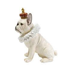 Фигура декоративная King Dog «Пёс-король» 33 см, Белый