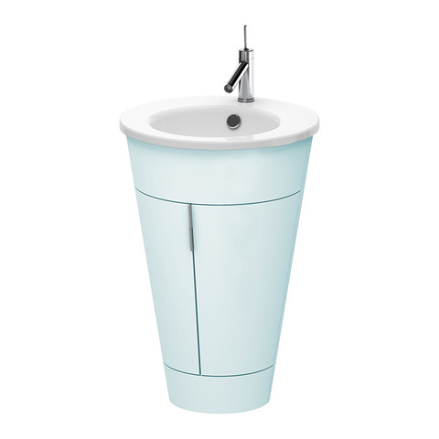 Duravit Starck 1 S1952009797 Тумба напольная 600x560xh825 мм, для раковины, с 2мя дверцами, 1 полка, цвет: light blue satin matt