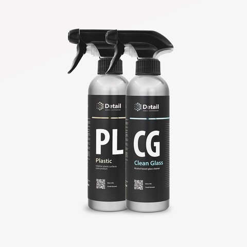 Detail Набор для салона PL Plastic + СG "Clean Glass" 500мл