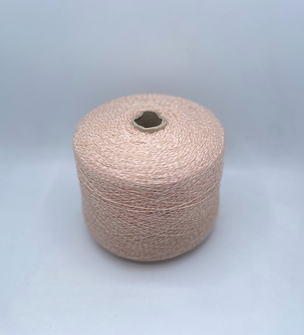 New MIll (пр.Италия), art-Magreb mouline 2/15 750м/100гр, 80% шерсть, 20% полиамид , цвет -Молочный+персик, мулине арт.30922