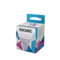 Лампа светодиодная КОСМОС LkecLED6.5wJCDRC45 JCDR 6.5W 220V GU5.3 4500K