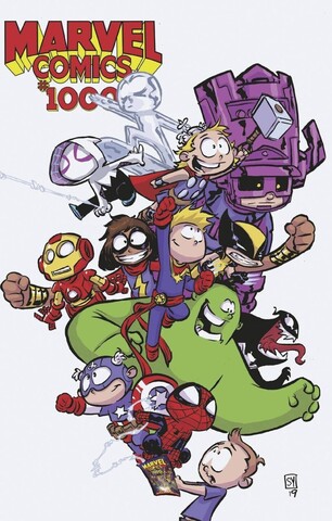 Marvel Comics #1000 (Variant Cover by Skottie Young)