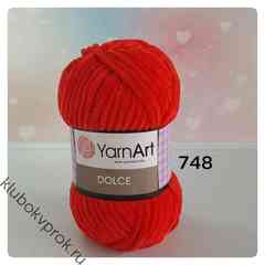 YARNART DOLCE 748, Красный