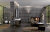 Geberit Citterio 500.556.JJ.1 Тумба для раковины 58.4x55.4x50.4см, черный / глянцевое стекло, темный дуб / меламин, структура дерева