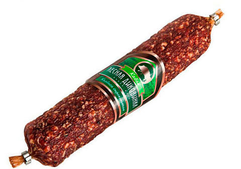 Колбаса сырокопченая из мяса кабана~230г
