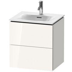 Duravit L-Cube LC630402222 Тумба подвесная под раковину, 2 ящика, 550x520x421мм, цвет White High Gloss фото