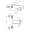 Ideal Standard Ceraplan BD256AA Настенный смеситель для ванны/душа