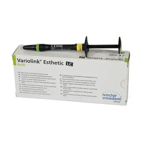 Variolink Esthetic LC Refill warm / Вариолинк Эстетик ЭлЦ Рефилл варм (2г). Композит светового отверждения для постоянной фиксации керамических и композитных реставраций.