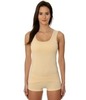 Женская майка с широкими лямками Brubeck Comfort Cotton бежевая - 1