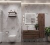 Aquanet 344130 Тумба Алвита new 100 напольная 2 ящ. цв.дуб веллингтон табак (344130)