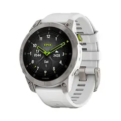 Умные часы Garmin Epix (Gen 2), 47mm, Sapphire Titanium White (010-02582-21)