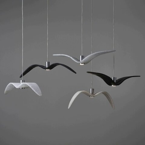 Светильник Night Birds C черный длина 55см.