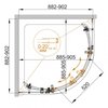 Cezares Stylus STYLUS-O-M-R-2-100-C-CR Душевой уголок, цвет: хром