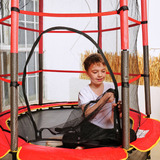 Батут детский DFC TRAMPOLINE-RED 55" с сеткой фото №13