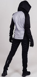Премиальный костюм для лыж и зимнего бега Nordski Hybrid Hood Black/Grey женский