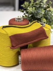 Хлопок 70% с беби кашемиром 30 % гребенной Emilcotoni BABY ISLAND 3166 темный киноварь (минерал)