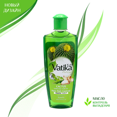 Масло для волос Dabur Vatika Cactus Кактус, имбирь, чеснок 200 мл