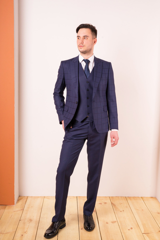 Костюм мужской - тройка Slim Fit SACO 11/112