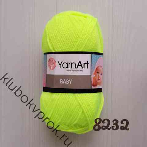 YARNART BABY 8232, Салатовый неон