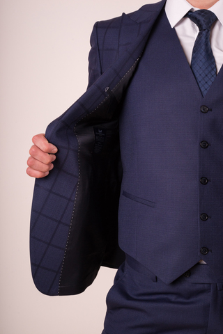 Костюм мужской - тройка Slim Fit SACO 11/112