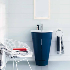 Duravit Starck 1 S1952009898 Тумба напольная 600x560xh825 мм, для раковины, с 2мя дверцами, 1 полка, цвет: night blue satin matt фото