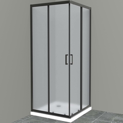 BelBagno Uno-195 UNO-195-A-2-90-P-NERO Душевой уголок, 90x90, цвет: чёрный фото