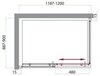 BelBagno Uno UNO-AH-1-120/90-C-CR Душевой уголок прямоугольный, 120x90, цвет: хром