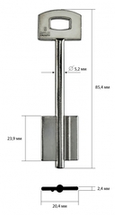 Заготовка сувальдного ключа 10507 SEC-7G | 2SEM8 | 5SCM8