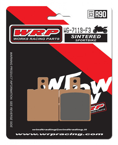 Тормозные колодки WRP WG-7119-F3 (LMP119 SR / FDB207 / FA047)