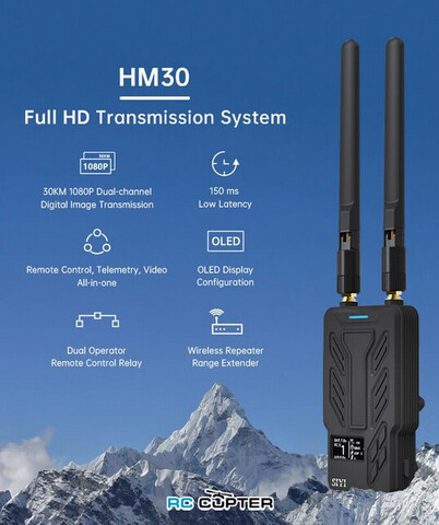Цифровая система видеопередачи (комплект) SIYI HM30 SE fly more Combo