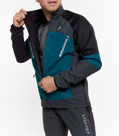 Мужская тренировочная лыжная куртка Arswear Softshell Pro зеленая