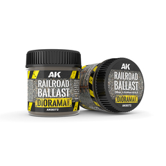 Гравий для диорам и подставок миниатюр AK Interactive Railroad Ballast 100ml