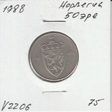 V2206 1988 Норвегия 50 эре V2206 1988 Норвегия 50 эре