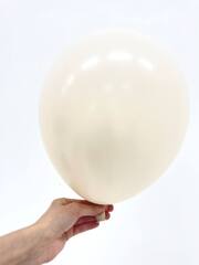 Шар S 12''/30 см, Пастель (Ретро),  Кремовый (107), 12 шт