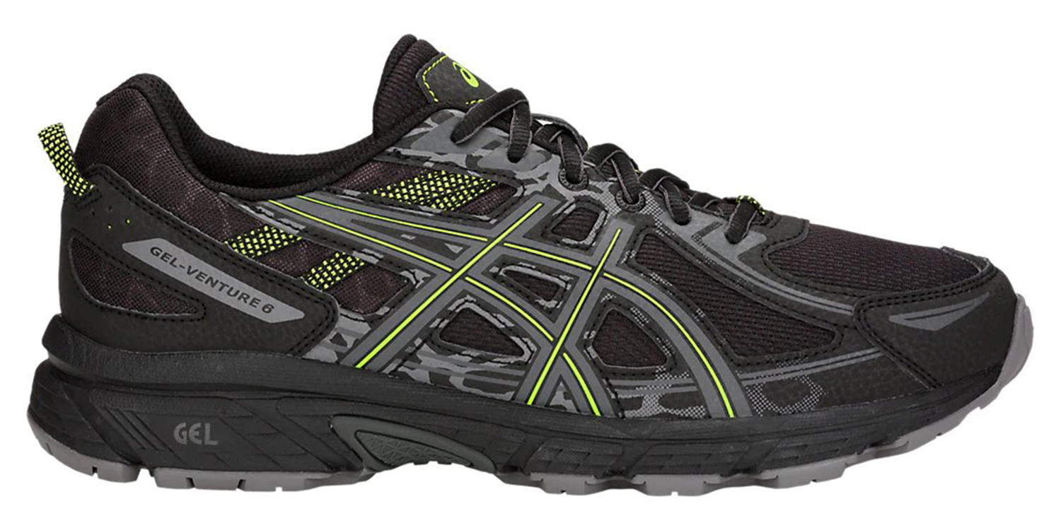 Asics Gel Venture 6 мужские кроссовки-внедорожники для бега черные