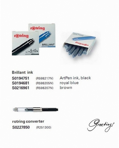 Картридж с чернилами Rotring International, Black (S0194751)