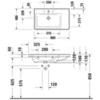 Duravit D-Neo 2369800000 Раковина накладная 800х480 мм,, ассим, с переливом, с 1 отв. под смеситель, цвет: белый