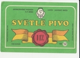 K15207 ЧССР Чехословакия Пивная этикетка Svetle pivo JMP Jihomoravske pivovary K15207 ЧССР Чехословакия Пивная этикетка Svetle pivo JMP Jihomoravske pivovary