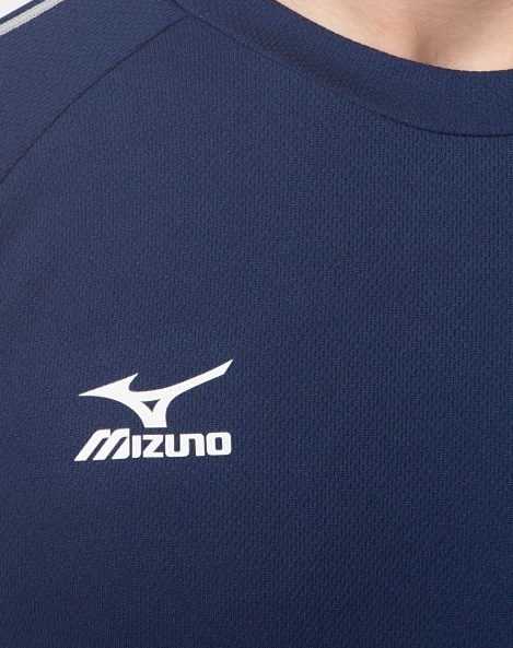 MIZUNO TEAM RUNNING TEE мужская футболка для бега темно-синяя
